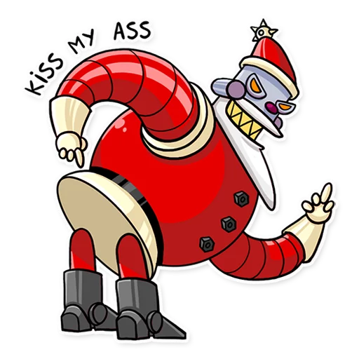 🖕 Стикер «Robo Santa» для Telegram