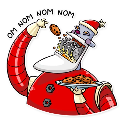 🍪 Стикер «Robo Santa» для Telegram
