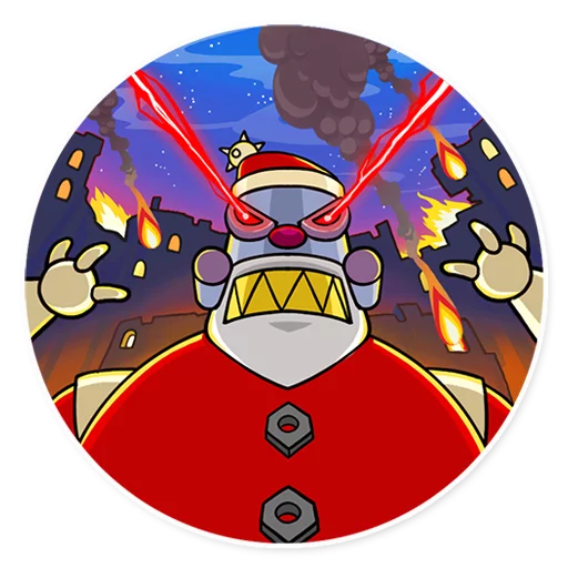 😡 Стикер «Robo Santa» для Telegram