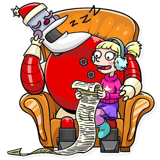 😴 Стикер «Robo Santa» для Telegram