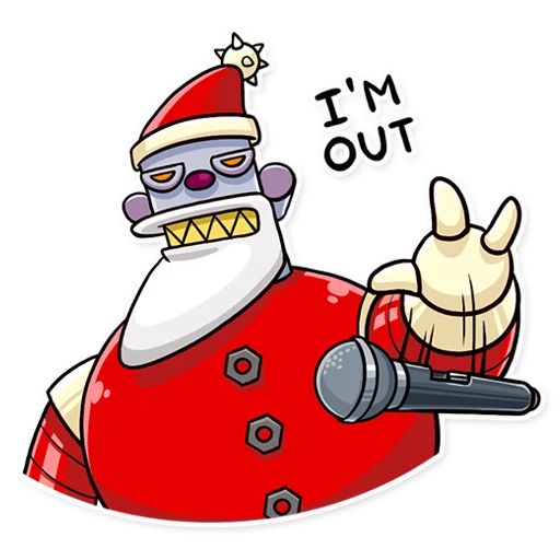 😑 Стикер «Robo Santa» для Telegram