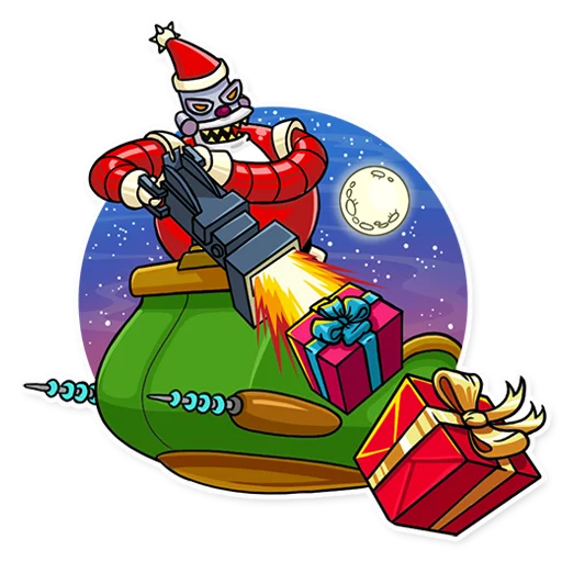 🎁 Стикер «Robo Santa» для Telegram