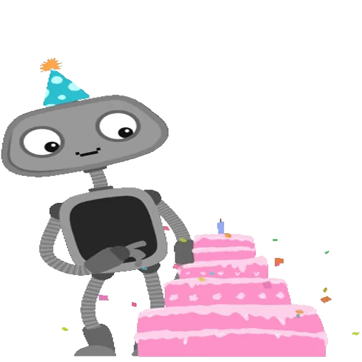 🎂 Стикер «RoboTX for» для Telegram