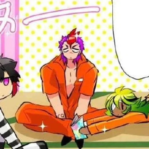 💜 Стикер «Nanbaka» для Telegram