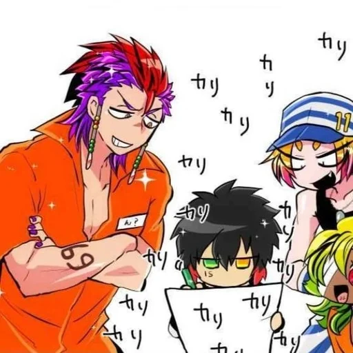 💜 Стикер «Nanbaka» для Telegram