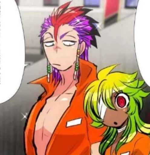 💜 Стикер «Nanbaka» для Telegram