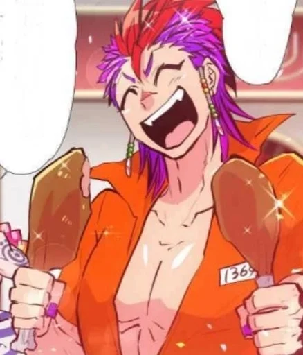 💜 Стикер «Nanbaka» для Telegram