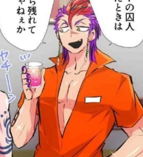💜 Стикер «Nanbaka» для Telegram