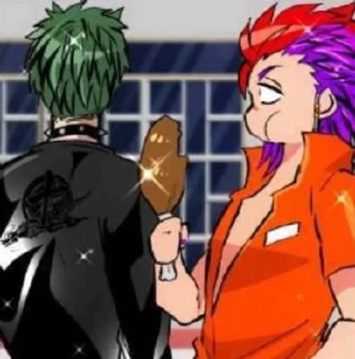 💜 Стикер «Nanbaka» для Telegram