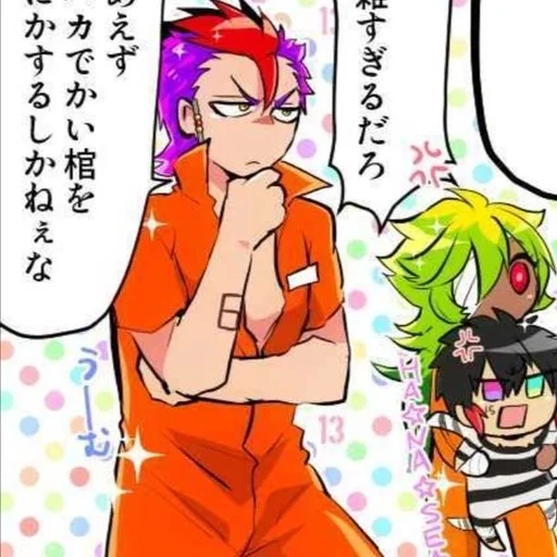💜 Стикер «Nanbaka» для Telegram