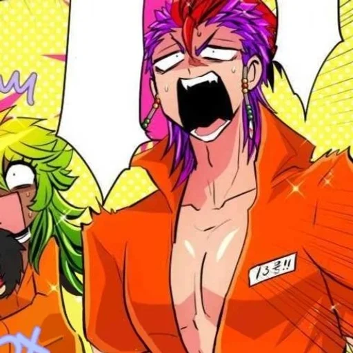 💜 Стикер «Nanbaka» для Telegram
