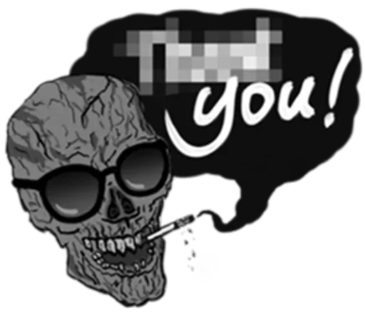 ☑ Стикер «Black Rock» для Telegram