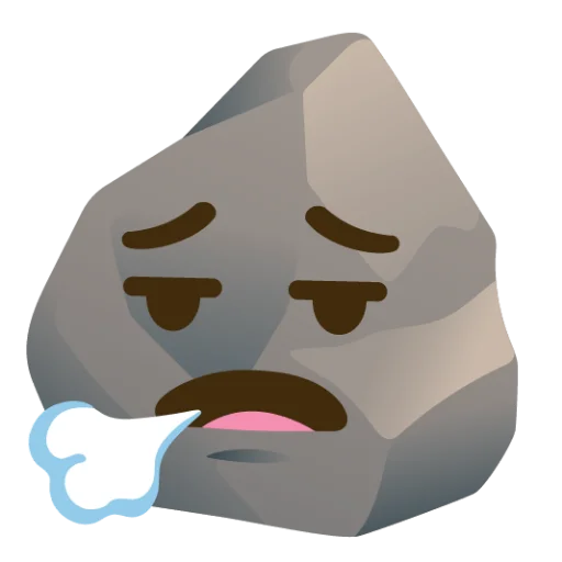 😮‍💨 Стикер «Rock (сделано likeosha)» для Telegram