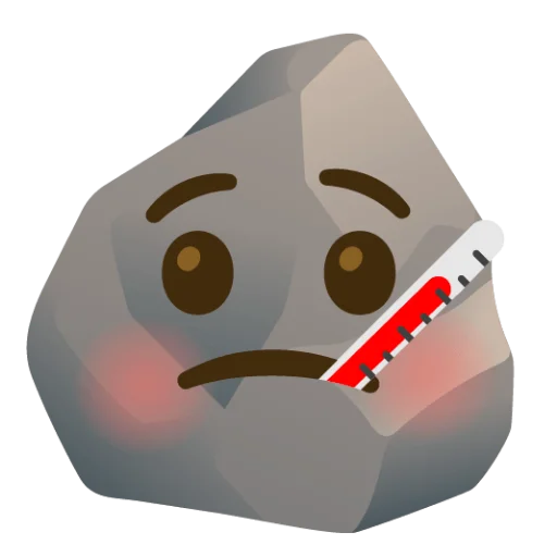 🤒 Стикер «Rock (сделано likeosha)» для Telegram