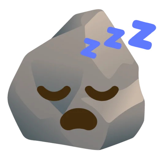 😴 Стикер «Rock (сделано likeosha)» для Telegram
