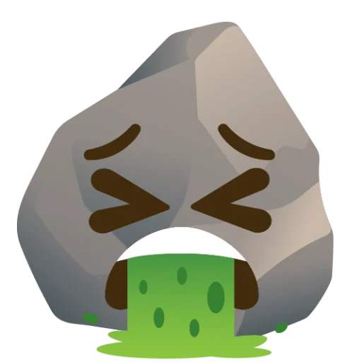 🤮 Стикер «Rock (сделано likeosha)» для Telegram