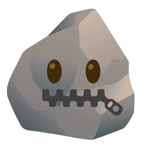 🤐 Стикер «Rock (сделано likeosha)» для Telegram