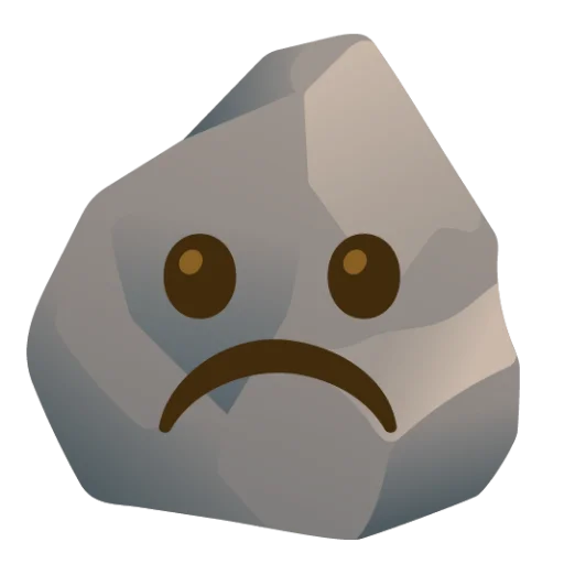 ☹️ Стикер «Rock (сделано likeosha)» для Telegram