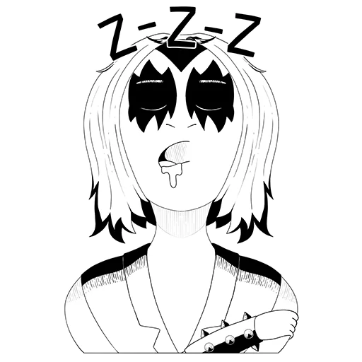 😴 Стикер «Rock&;n&;roll» для Telegram