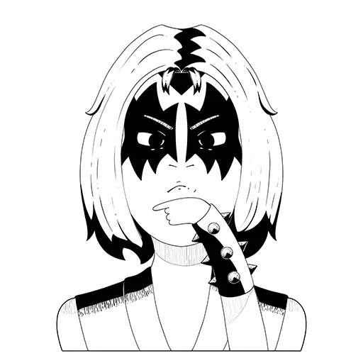 🧐 Стикер «Rock&;n&;roll» для Telegram