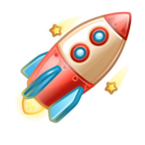 🚀 Стикер «Stellar Rocket» для Telegram