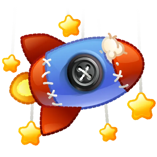 🚀 Стикер «Stellar Rocket» для Telegram