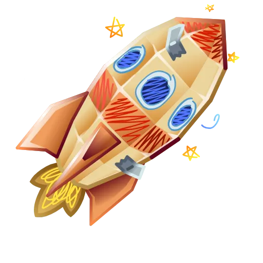 🚀 Стикер «Stellar Rocket» для Telegram