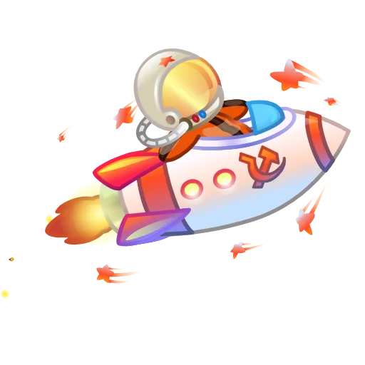 🚀 Стикер «Stellar Rocket» для Telegram