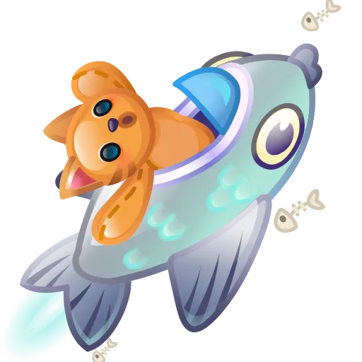 🚀 Стикер «Stellar Rocket» для Telegram