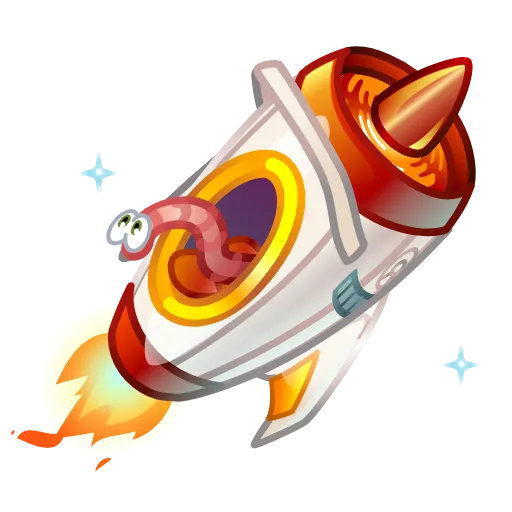 🚀 Стикер «Stellar Rocket» для Telegram
