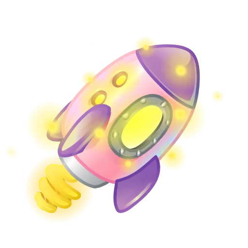 🚀 Стикер «Stellar Rocket» для Telegram