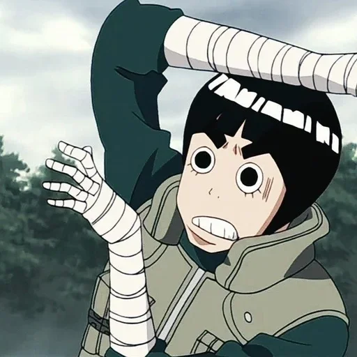 🌟 Стикер «Rock Lee Naruto» для Telegram