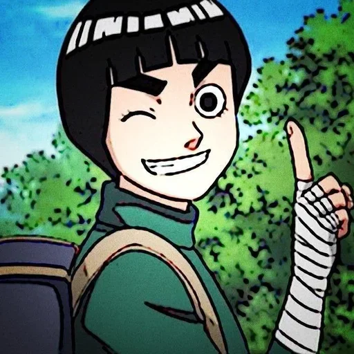 🌟 Стикер «Rock Lee Naruto» для Telegram