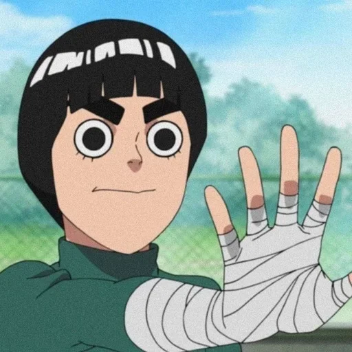 🌟 Стикер «Rock Lee Naruto» для Telegram