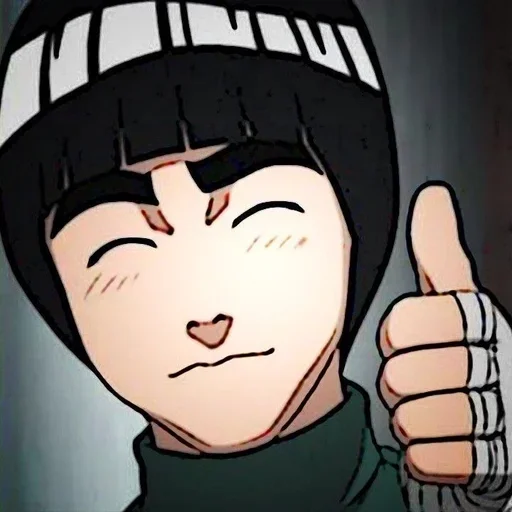 🌟 Стикер «Rock Lee Naruto» для Telegram
