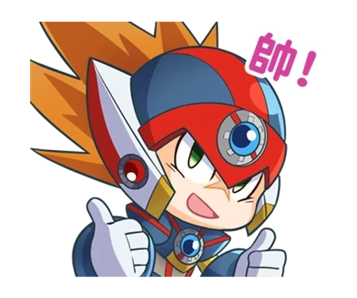 👍 Стикер «Mega Man X DiVE» для Telegram