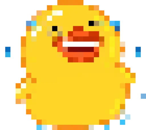 Стикерпак Rofl 8-bit Duck для Telegram