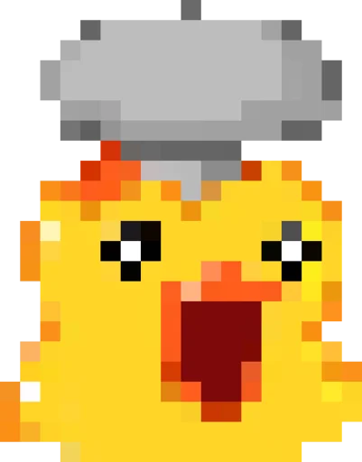 🤯 Стикер «Rofl 8-bit Duck» для Telegram