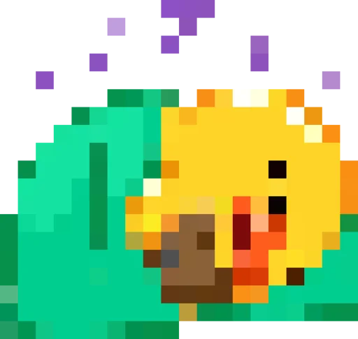😴 Стикер «Rofl 8-bit Duck» для Telegram