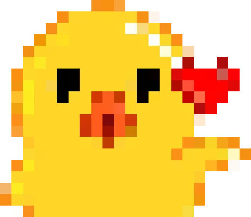 😍 Стикер «Rofl 8-bit Duck» для Telegram