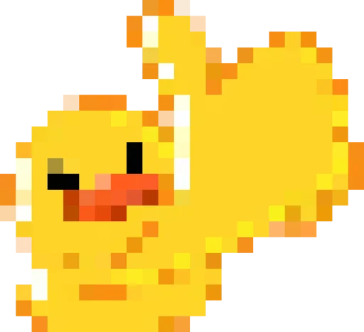 👍 Стикер «Rofl 8-bit Duck» для Telegram