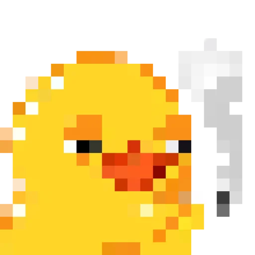 🚬 Стикер «Rofl 8-bit Duck» для Telegram