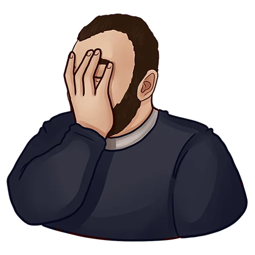 🤦‍♂️ Стикер «roma_bigtasty» для Telegram