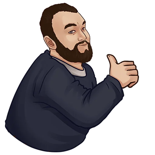 👍 Стикер «roma_bigtasty» для Telegram