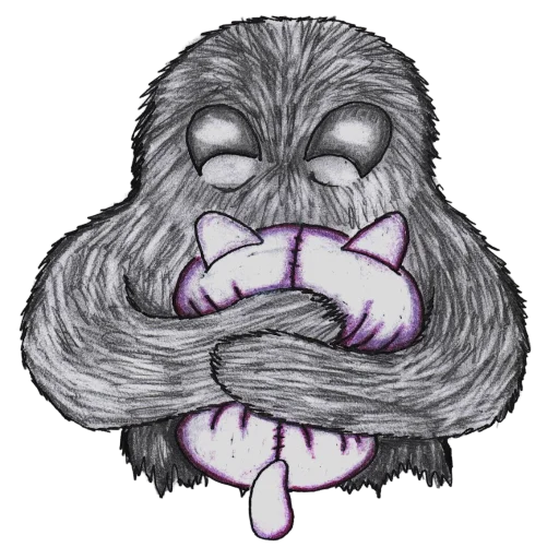 🫂 Стикер «Monster» для Telegram