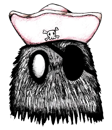 🏴‍☠️ Стикер «Monster» для Telegram