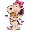 🤩 Эмодзи «Романтичный Снупи» для Telegram