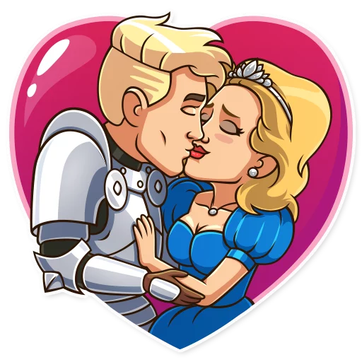 😘 Стикер «Romantic Knight» для Telegram
