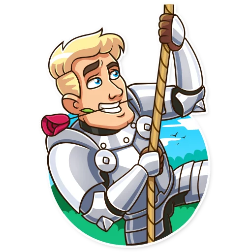 🌹 Стикер «Romantic Knight» для Telegram