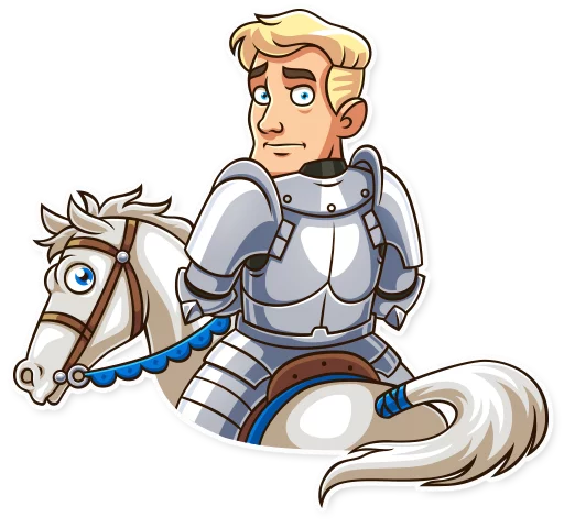 😳 Стикер «Romantic Knight» для Telegram